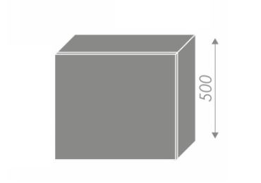 CHANIE, skříňka horní na digestoř W8 60, korpus: bílý, barva: grey stone