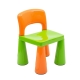Dětská sada ELSIE stoleček + dvě židličky, oranžová/zelená