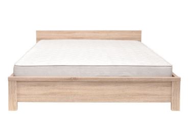 LOBATES postel 160x200 cm bez roštu, dub sonoma, 5 let záruka