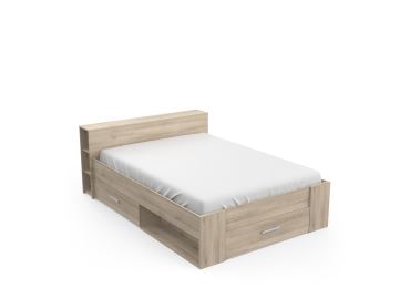 RAWAL postel 140 x 190 cm, dub kronberg
